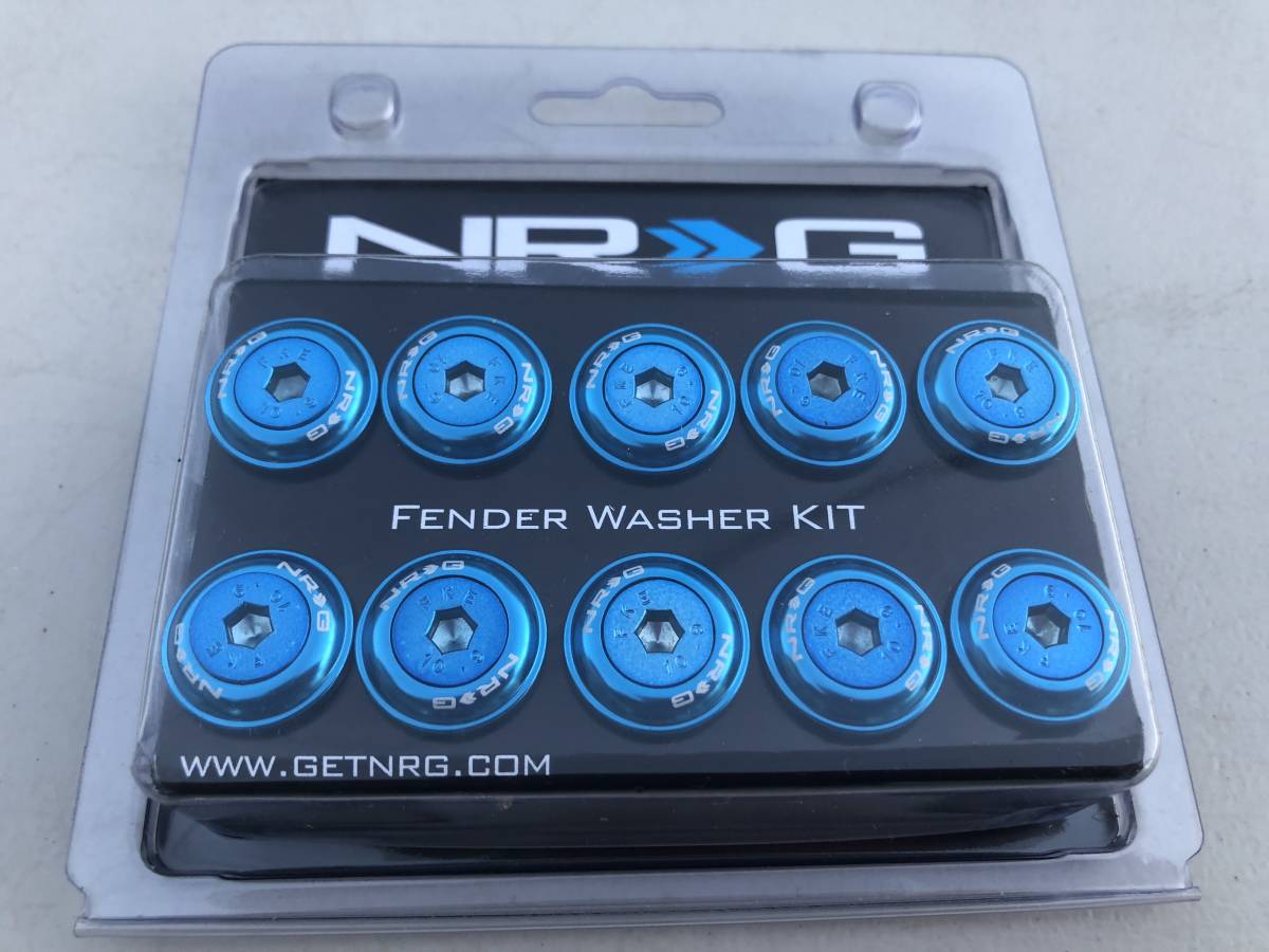 定番人気，新作 NRG フェンダーワッシャー/ボルト 青 FW150 USDM JDM STANCE M6x1.0 ナンバーバルト 正規輸入品 即納(外装、エアロ)｜売買されたオークション情報、yahooの商品情報をアーカイブ公開 - オークファン その他