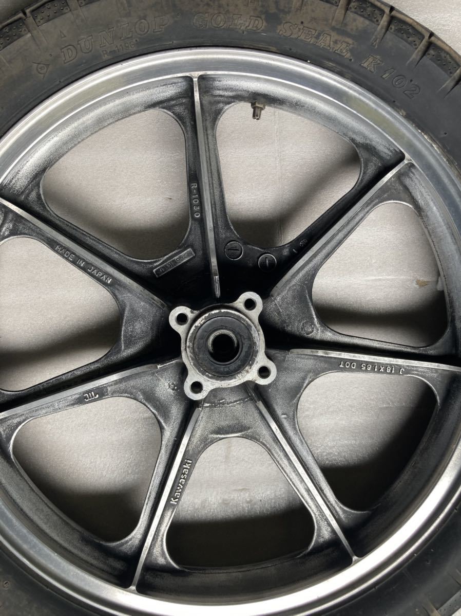 Z250FT フロントホイール リアホイール セット カワサキ 旧車 タイヤは