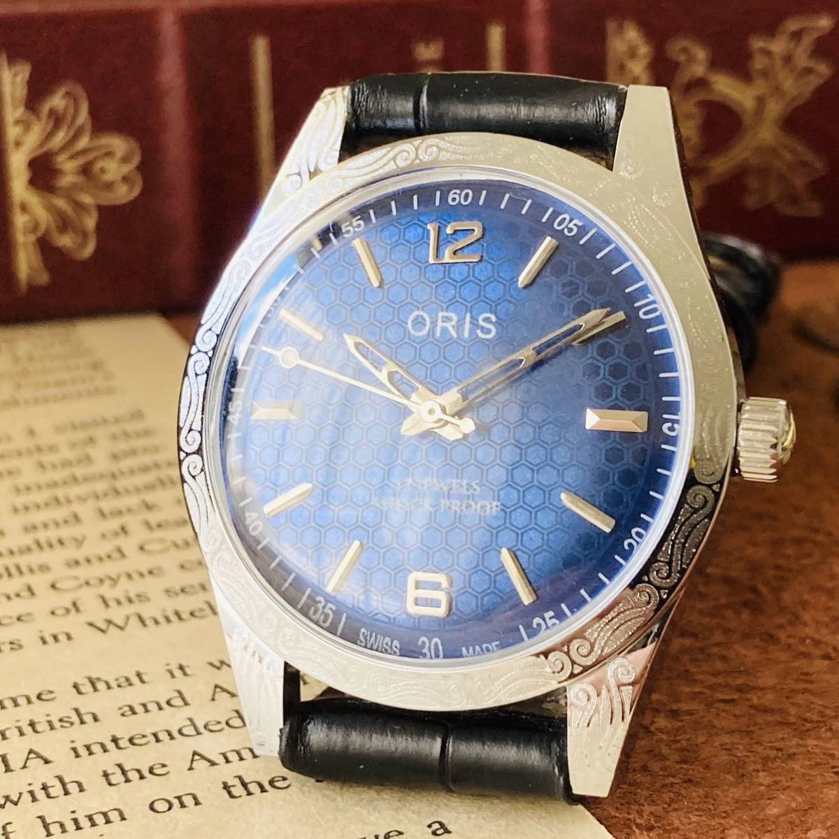 カッコイイ 大 オリス Oris 手巻きメンズ腕時計 アンティークウォッチ 1970 Sビンテージ 35 青 金oh 古着女子に大 A132 オリス 売買されたオークション情報 Yahooの商品情報をアーカイブ公開 オークファン Aucfan Com