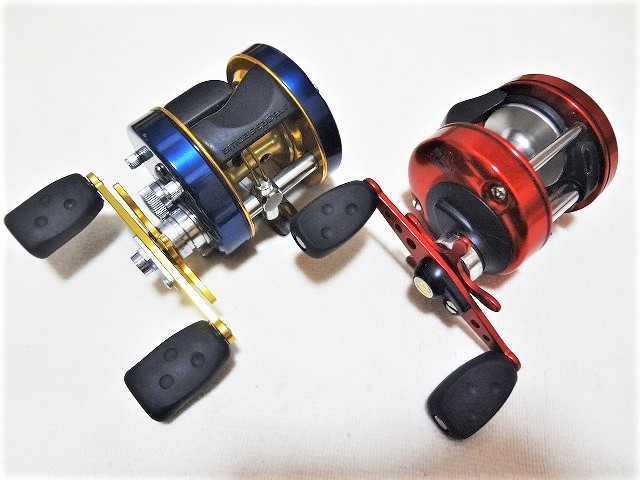 ABU アンバサダー 5600WS ブルー、おそらく5600D5 レッド 2台セット(中古良品)
