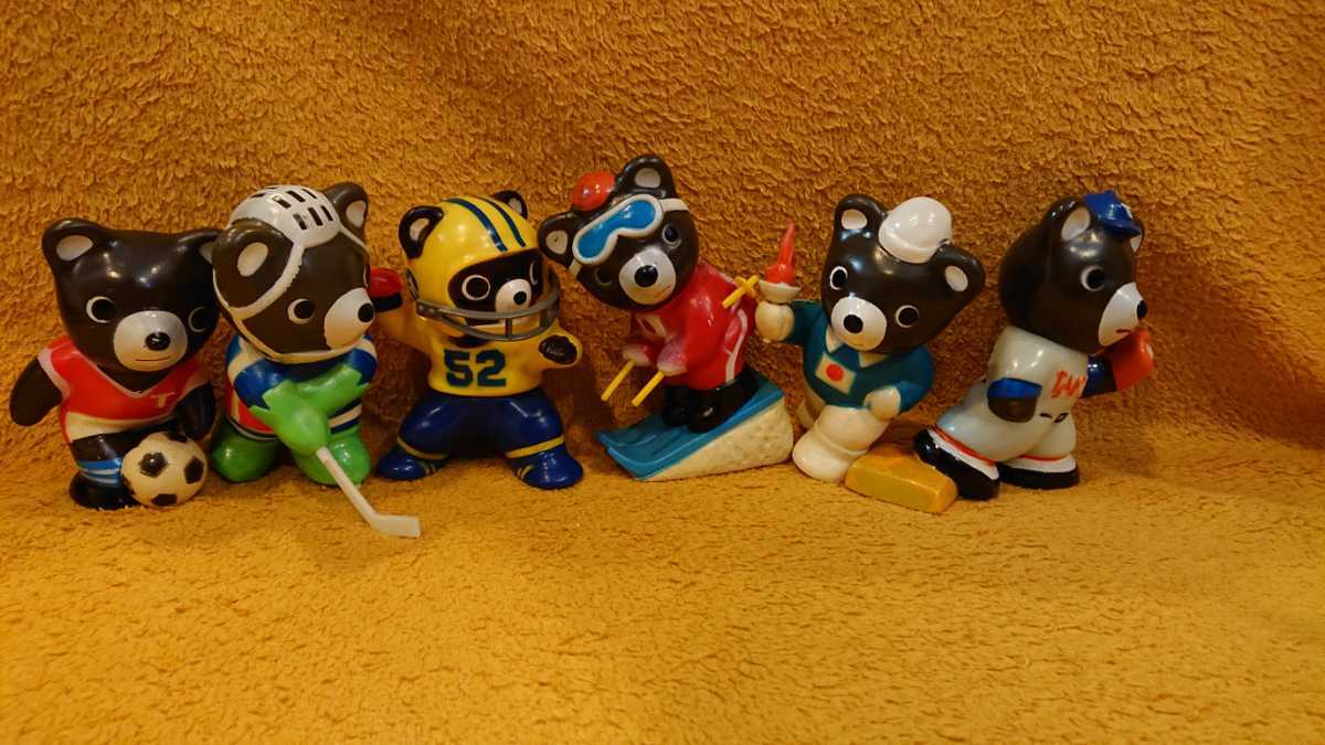 当時物 1972年 札幌オリンピック たくぎん マスコット たくちゃん 6体 当時物 1972年 札幌オリンピック たくぎん マスコット たくちゃん 6体