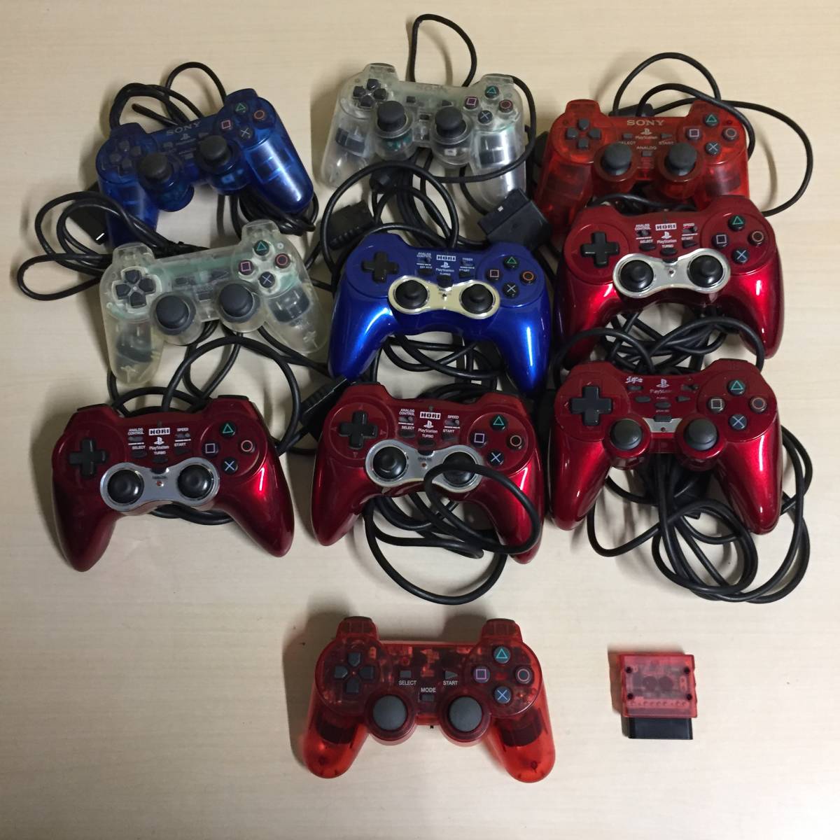 ●PS2 コントローラー 互換品 純正品 43点 まとめ売りセット [DUALSHOCK2 SONY SCPH-10010 HORI Fujiwork GAMETECH CYBER ANS-GE010]