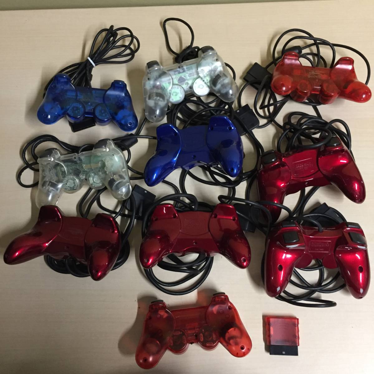 ●PS2 コントローラー 互換品 純正品 43点 まとめ売りセット [DUALSHOCK2 SONY SCPH-10010 HORI Fujiwork GAMETECH CYBER ANS-GE010]