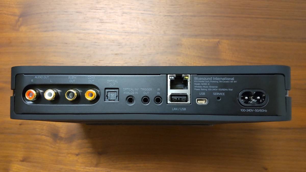 ブルーサウンド Bluesound NODE 2i ネットワークプレーヤー ブラック 美品 送料無料 2i Bluesound&frasl;ネットワークプレーヤー&frasl;NODE 2iのご紹介です！店頭展示 ~ワイヤレスミュージックストリーマー NODE2i~#ホームシアター・オーディオのアバック まず音が良い。控えめに言って、素晴らしい製品だと思う！』