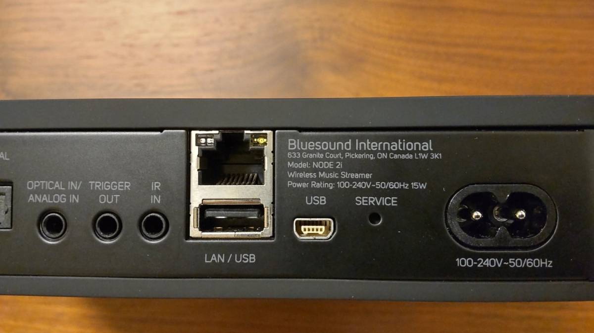 ブルーサウンド Bluesound NODE 2i ネットワークプレーヤー ブラック 美品 送料無料 2i Bluesound&frasl;ネットワークプレーヤー&frasl;NODE 2iのご紹介です！店頭展示 ~ワイヤレスミュージックストリーマー NODE2i~#ホームシアター・オーディオのアバック まず音が良い。控えめに言って、素晴らしい製品だと思う！』