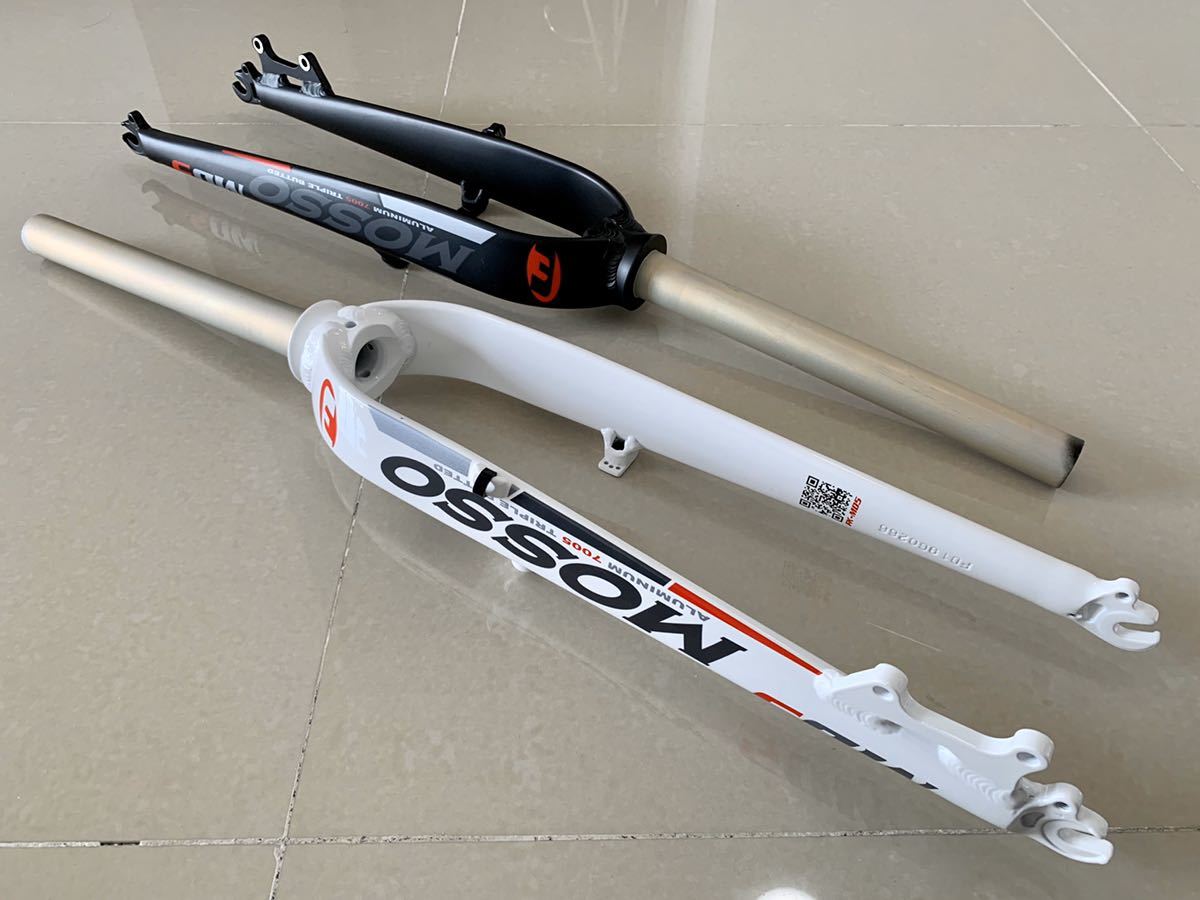 送料無料 26インチMTB用 MOSSO FK-MD5 V & DISKブレーキ両対応 新品