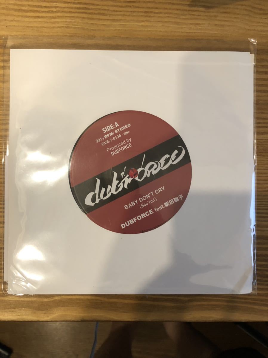 新品未使用 dubforce 柴田聡子 baby don't cry 7inch DUBFORCE CRY ⁄ DON'T 柴田聡子 BABY HOPE 7inch 01 feat. don't feat.柴田