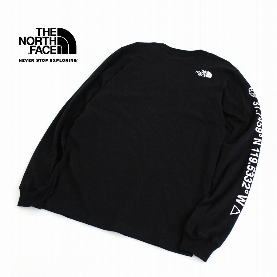 新品正規(ot3922L)The North Face (メンズL)*TNF BLACK 黒色 ロングスリーブ【COORDINATES LONG SLEEVE】*ロンT，カットソー