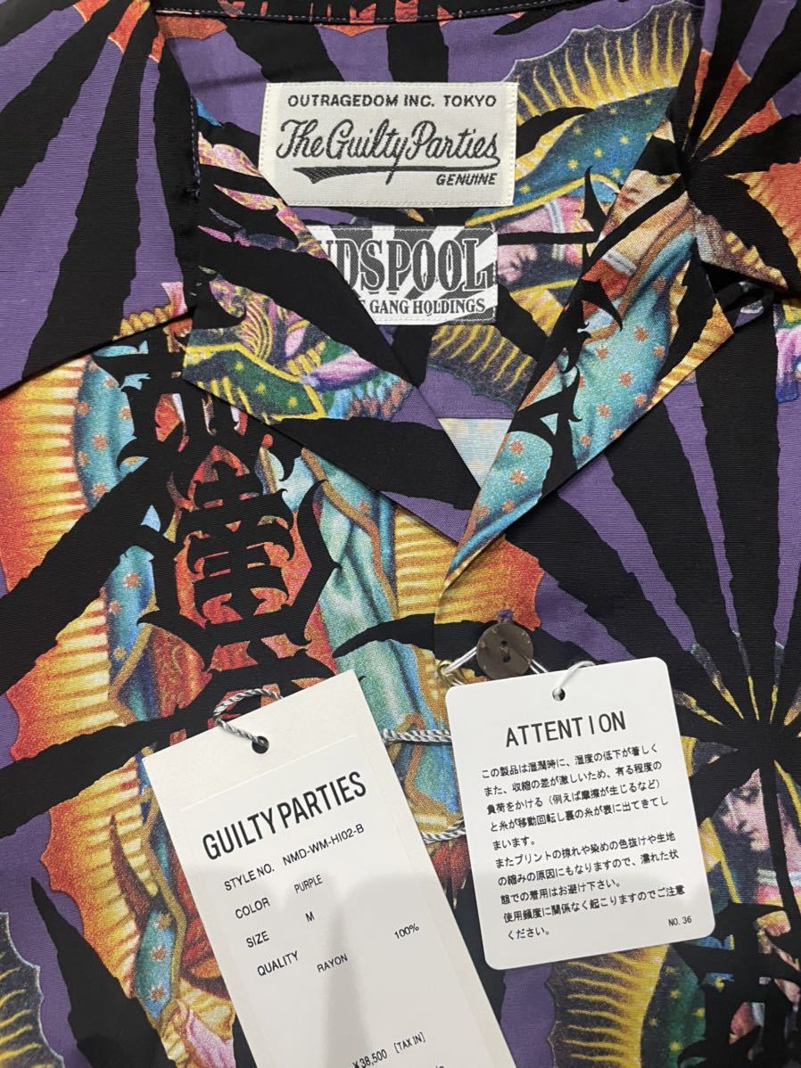 Mサイズ【新品 未着用】21SS WACKO MARIA x BUDSPOOL HAWAIIAN SHIRT  