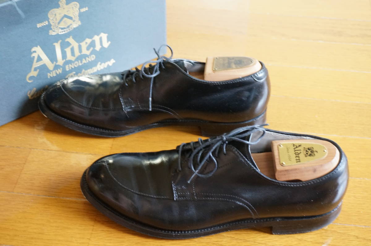 ヴィンテージ Alden 旧ロゴ 5431 UA別注 Vチップ 8D 黒