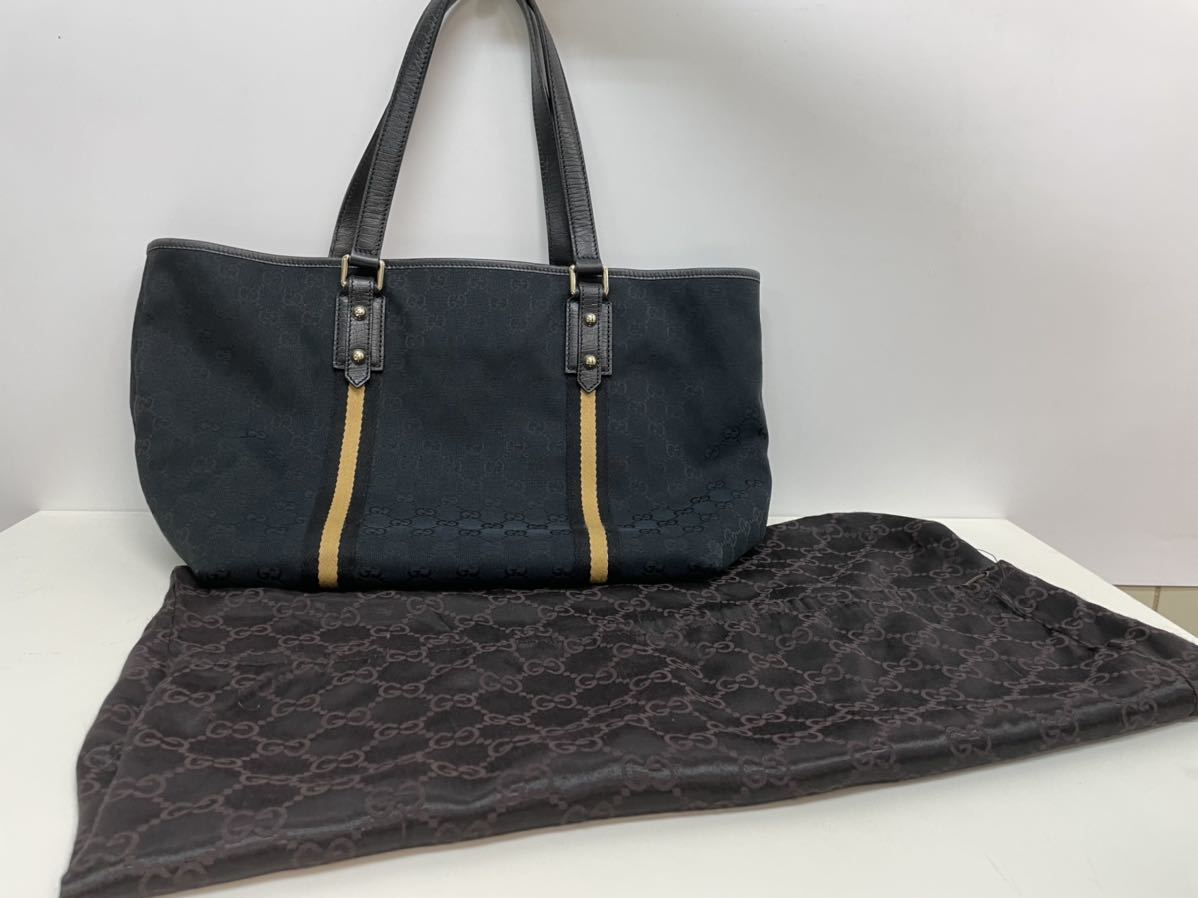 GUCCI A4 トートバッグ　GGバッグ 126-A4 GUCCI GGキャンバス シェリーライン トートバッグ グッチ