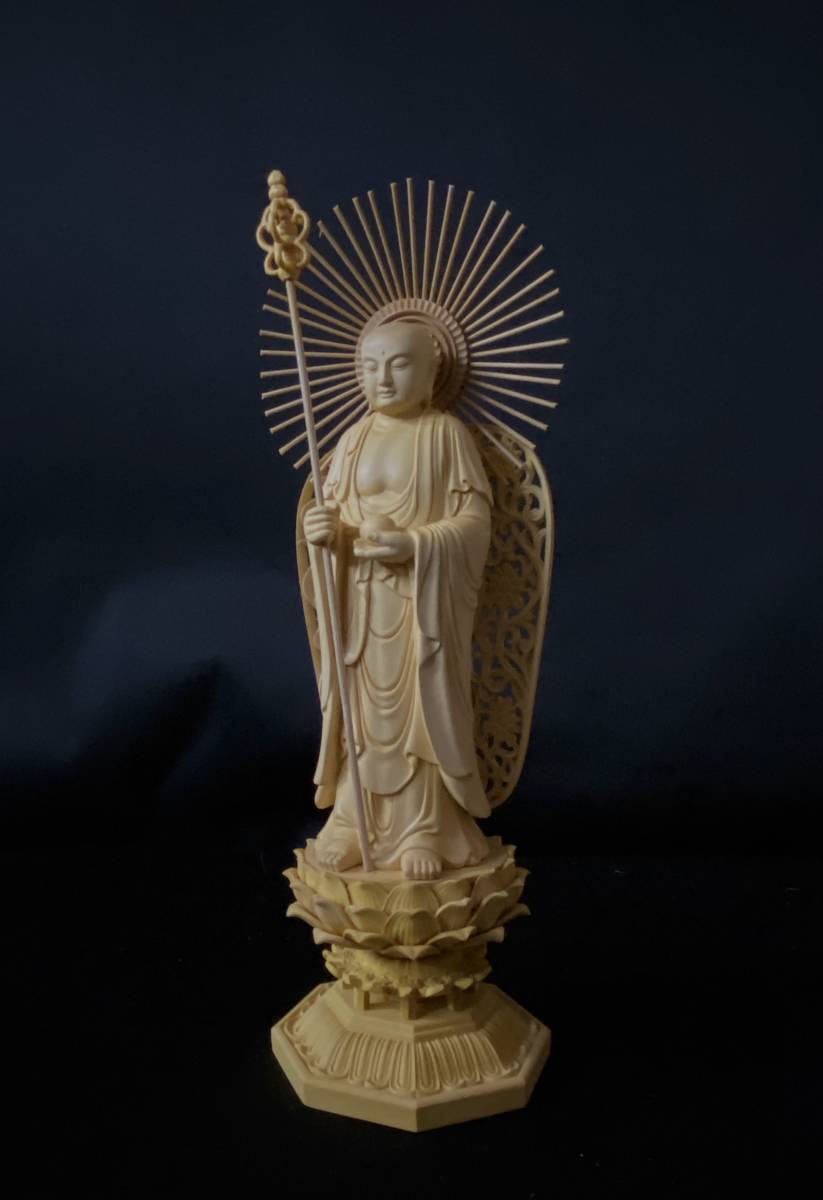仏教工芸品 総柘植材 精密彫刻 極上品 木彫仏教 仏師で仕上げ品