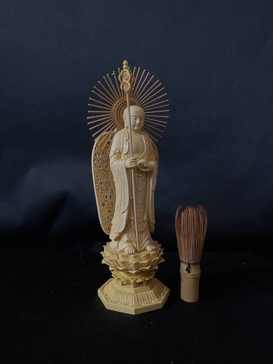 仏教工芸品 総柘植材 精密彫刻 極上品 木彫仏教 仏師で仕上げ品
