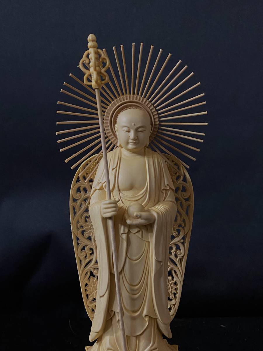 仏教工芸品 総柘植材 精密彫刻 極上品 木彫仏教 仏師で仕上げ品