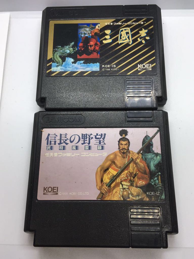 信長の野望武将風雲録 三国志セット ファミコン Fc ゲーム ソフト まとめ 除菌清掃 動確済 シミュレーション 売買されたオークション情報 Yahooの商品情報をアーカイブ公開 オークファン Aucfan Com