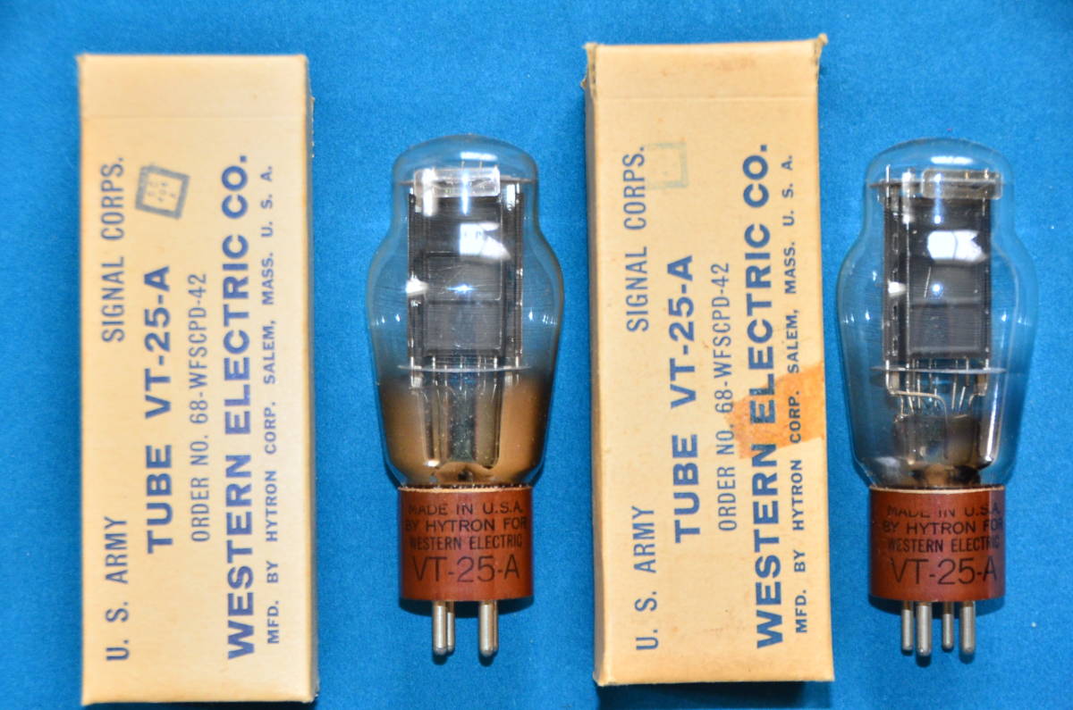 真空管　HYTRON(ハイトロン) VT-25　2本 HYTRON VT-25-A 2本一組 その2 08現状品）HYTRON VT-25