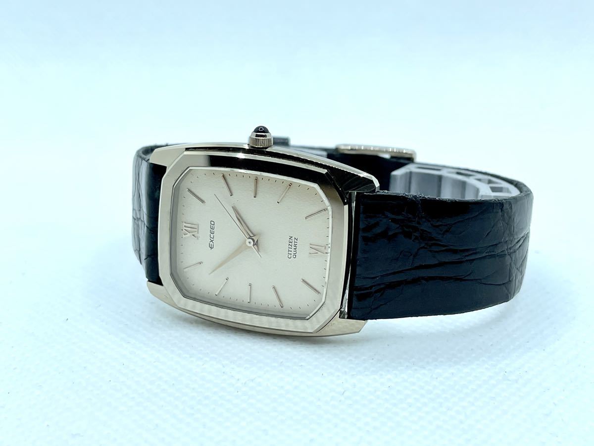 【動作品】シチズンエクシードCITIZEN EXCEED QZ 4-796098TA UMAG ST STEEL BACK【付属品有り】
