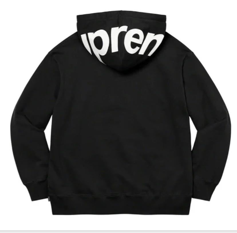 新品 Supreme Contrast Hooded Sweatshirt Black 黒 21aw Lサイズ LARGE シュプリームパーカー HOODIE Tシャツ BOXLOGO