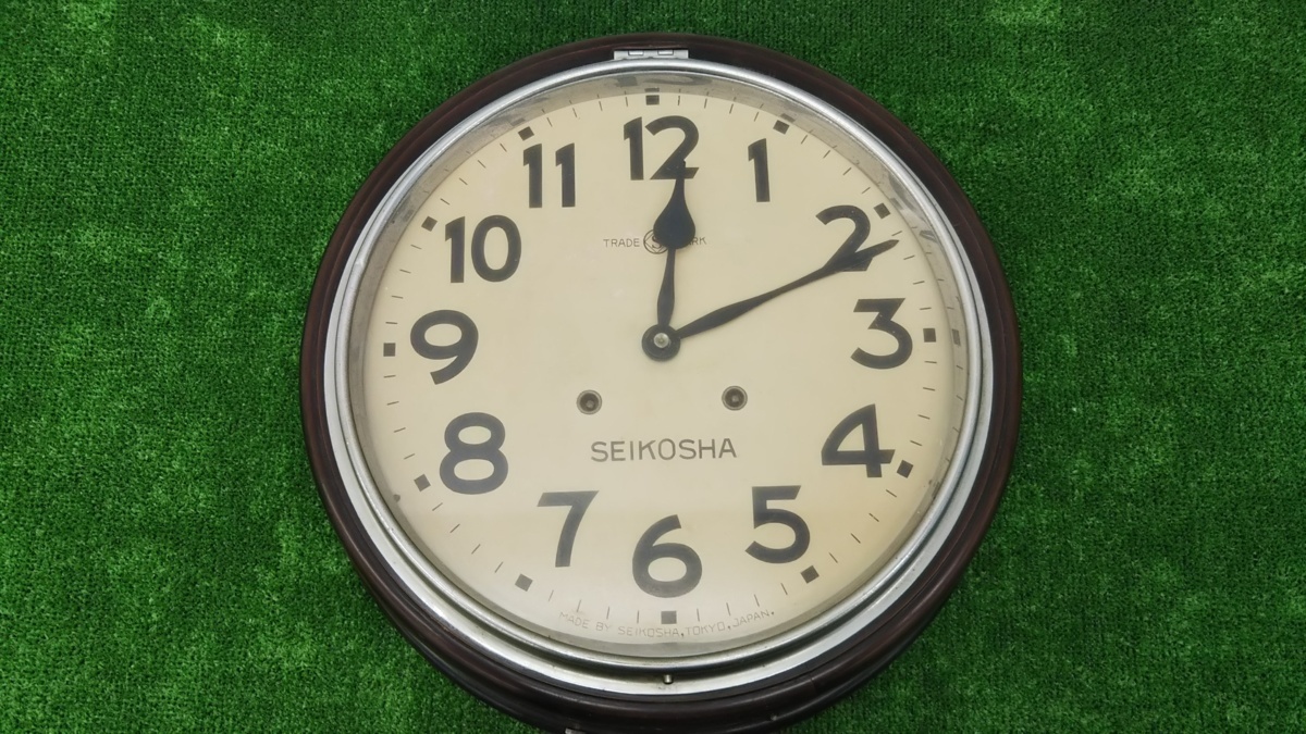 ☆中古 掛時計 精工舎 SEIKOSHA 1201 ゼンマイ時計 2026年最新Yahoo 