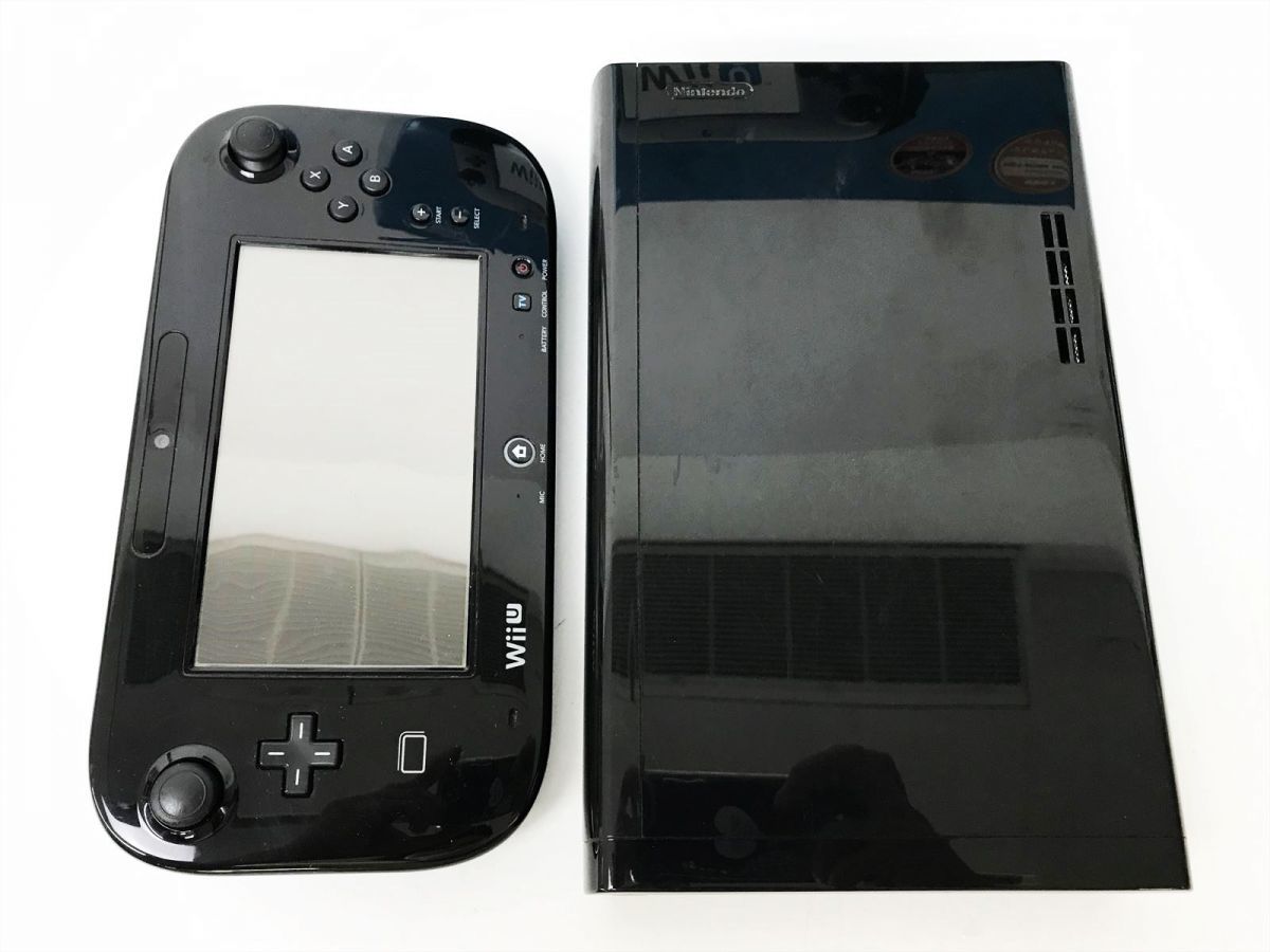1円】任天堂 WiiU 本体 プレミアムセット 32GB ブラック 黒