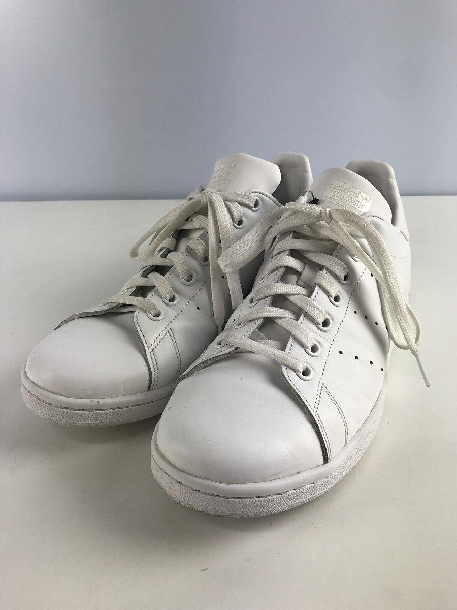adidas◆STAN SMITH/スタンスミス/S75104/28cm/WHT/汚れ有