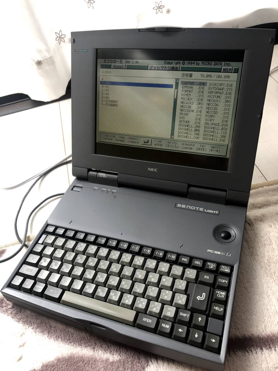 NEC PC-9821 Lt 98NOTE LIGHT 本体 PC-9821 Lt /540A 98NOTE LIGHT 本体のみ NEC 98NOTE Yahoo