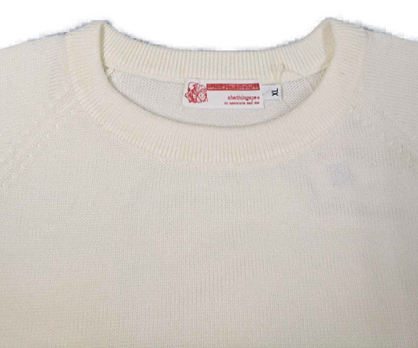 BAPE APE エイプ 初期 マイロ フェイス ニットセーター オフホワイト サイズ XL 正規品 N80/B931 ★ BATHING A APE 初期A BABY 初期タグ&frasl;スウェット&frasl;XL