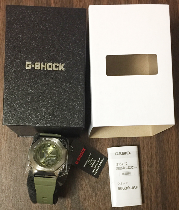 CASIO G-SHOCK GM-S2100-3AJF オクタゴン メタルカバー ミッドサイズ ライトグリーン