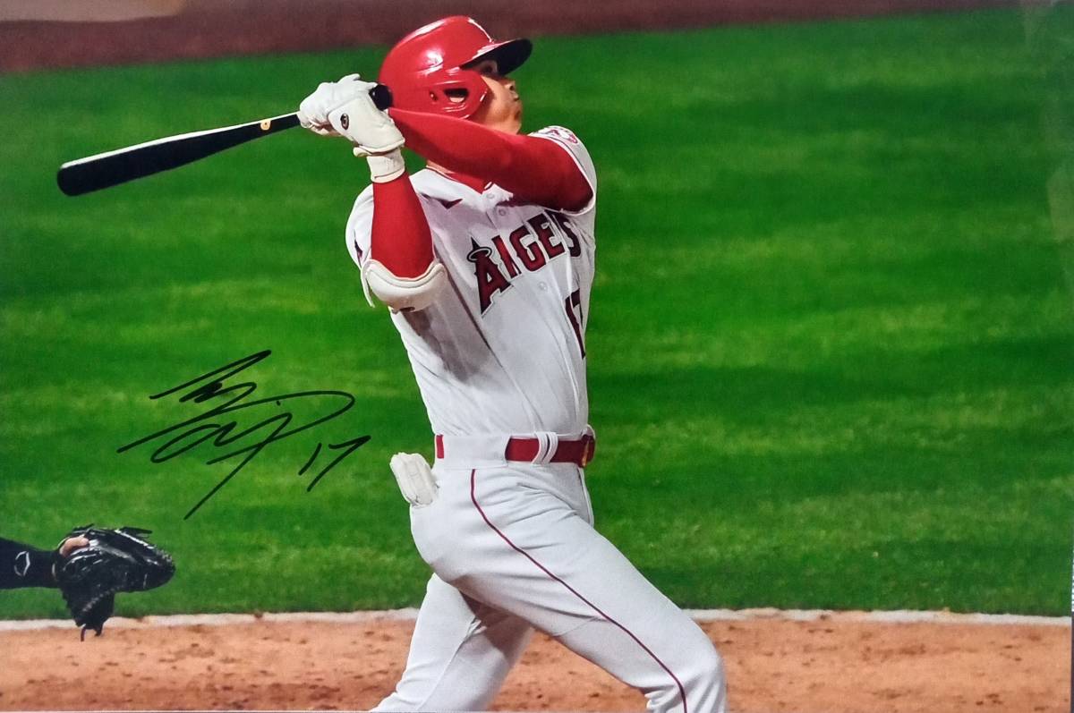 ○大谷翔平 直筆サイン写真/フォト MLB メジャーリーガー エンゼルス