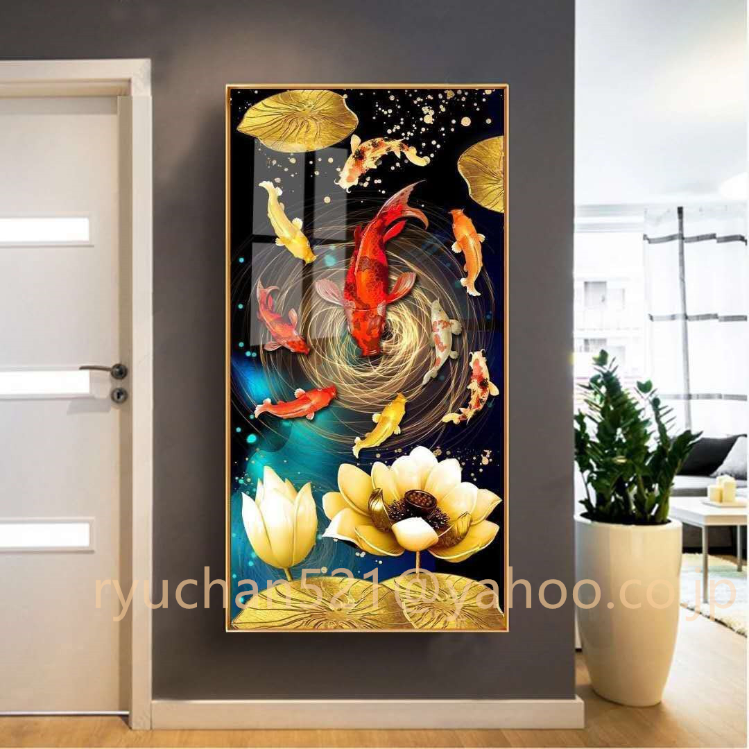 リビングルーム装飾画 玄関装飾画 公式通販 福引きの鯉 値下げ！新品