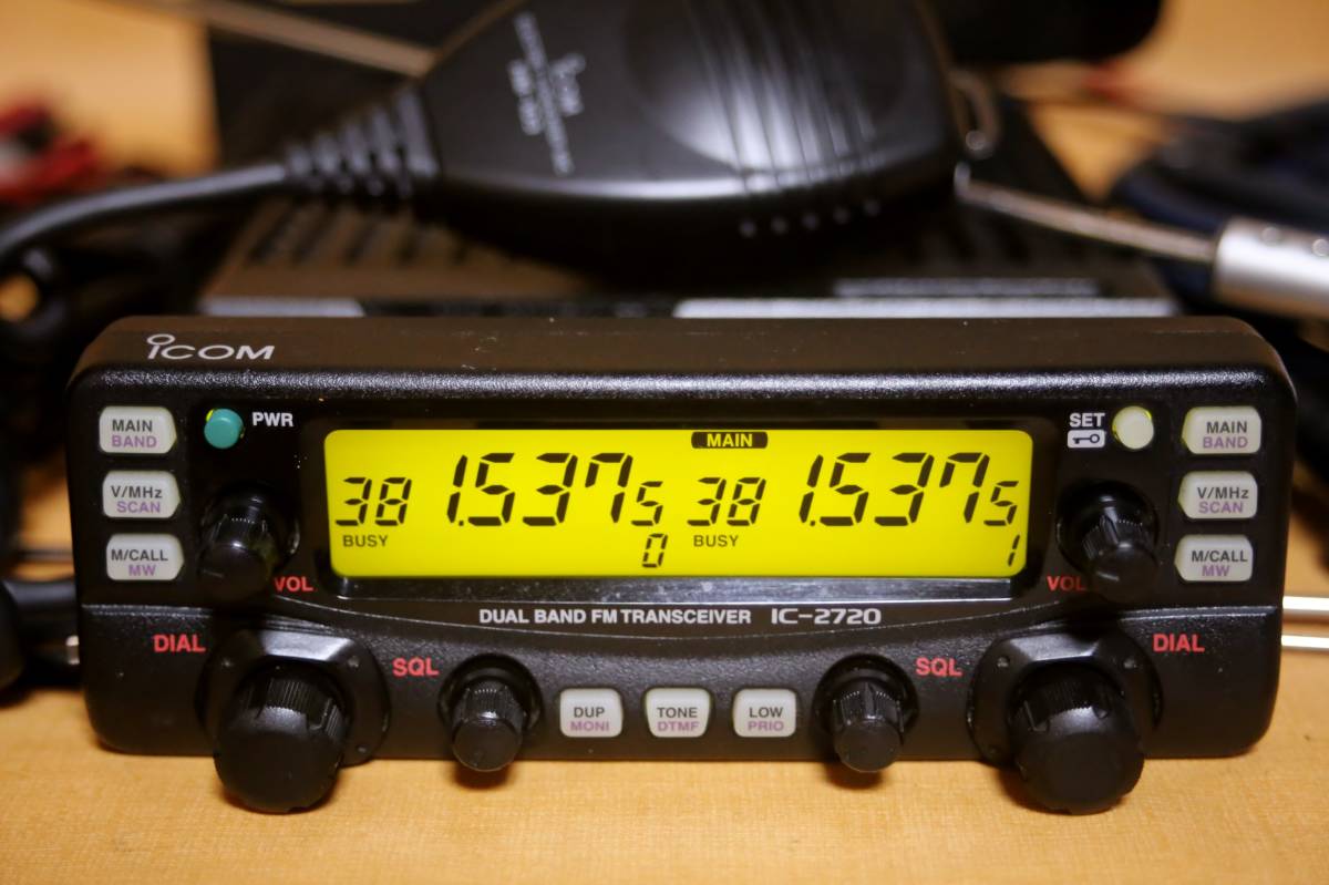 アイコム IC-2720 144/430MHz 受信改造済118～999MHz 新スプリアス適合