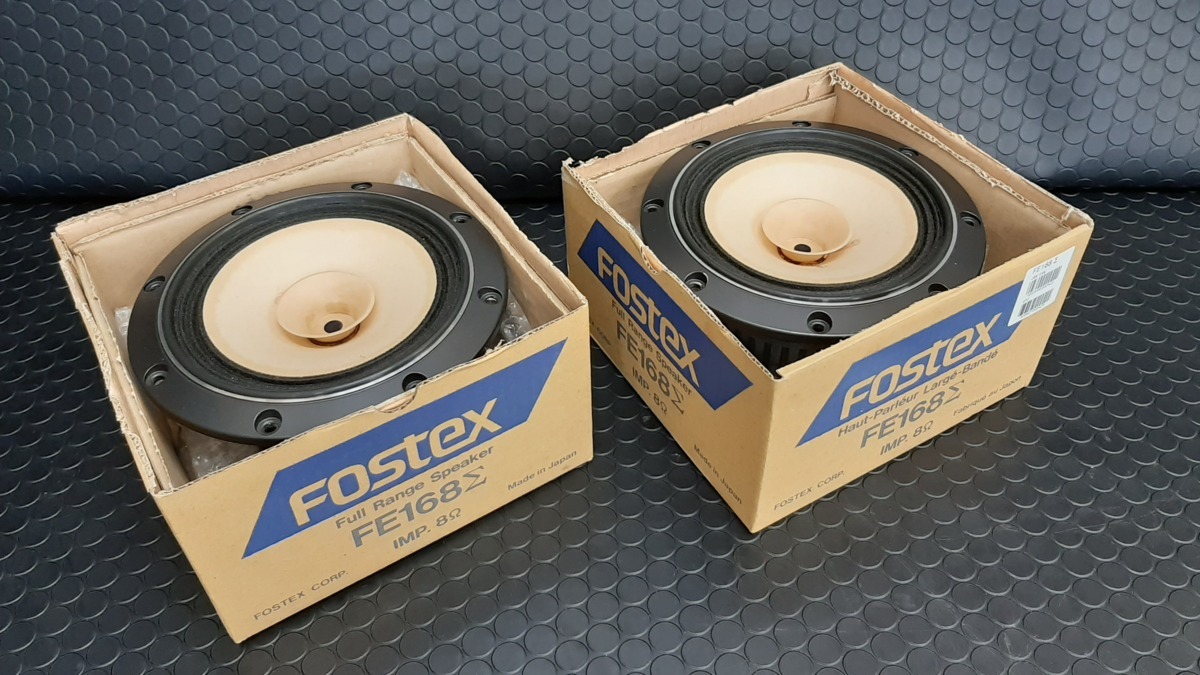  083D19 FOSTEX フルレンジユニット スピーカー ペア FE168&Sigma; 元箱付属(FOSTEX)｜売買されたオークション情報、yahooの商品情報をアーカイブ公開 - オークファン FOSTEX