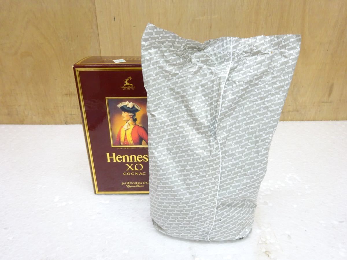 未開栓】Hennessy ヘネシー XO 金キャップ クリアボトル ブランデー