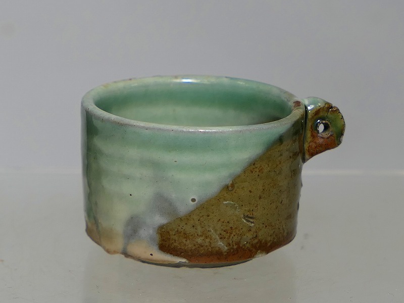 MG凛 美濃展】『瀧口喜兵爾』 瀬戸黒茶碗 共箱 共布 師：加藤十右衛門