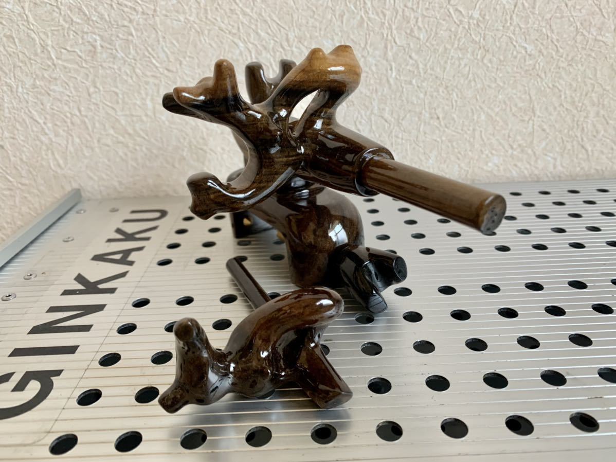 希少オールド！　ヘラブナ　黒柿　高級万力、(中、大型)新品、弓万力...シャム 