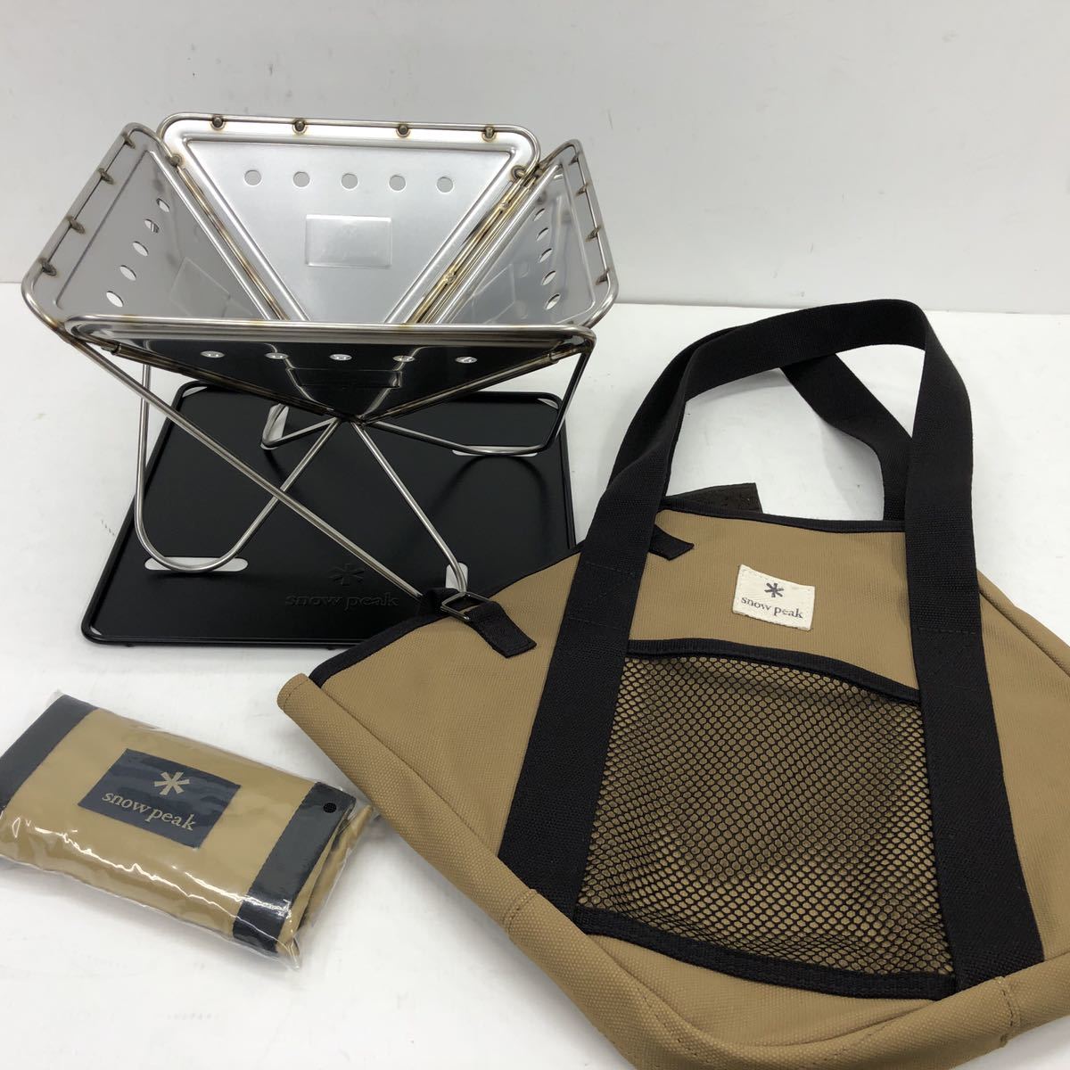 peak焚火台S 未使用品 スノーピーク 焚き火台S セット 廃盤網
