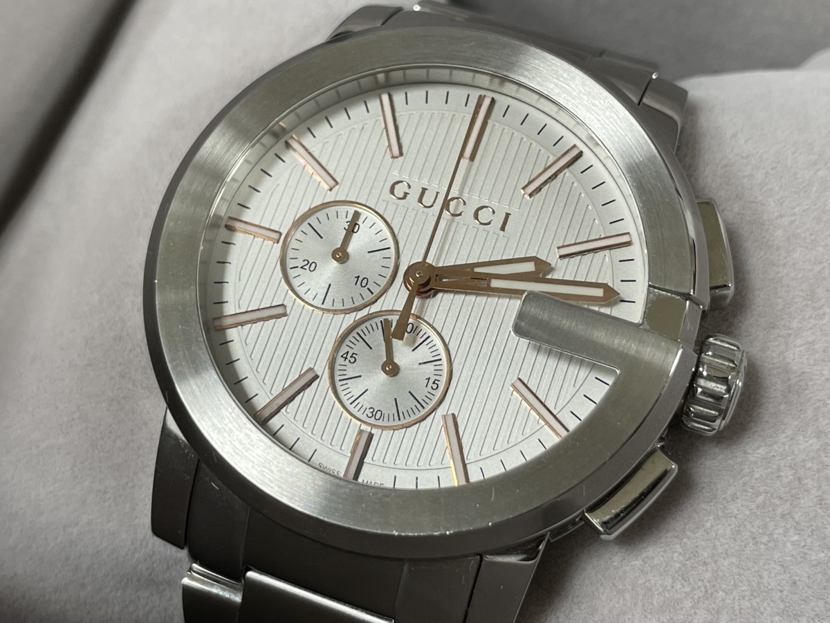 GUCCI グッチ Gクロノ メンズ腕時計 YA101201 101.2 メンズ 電池式 