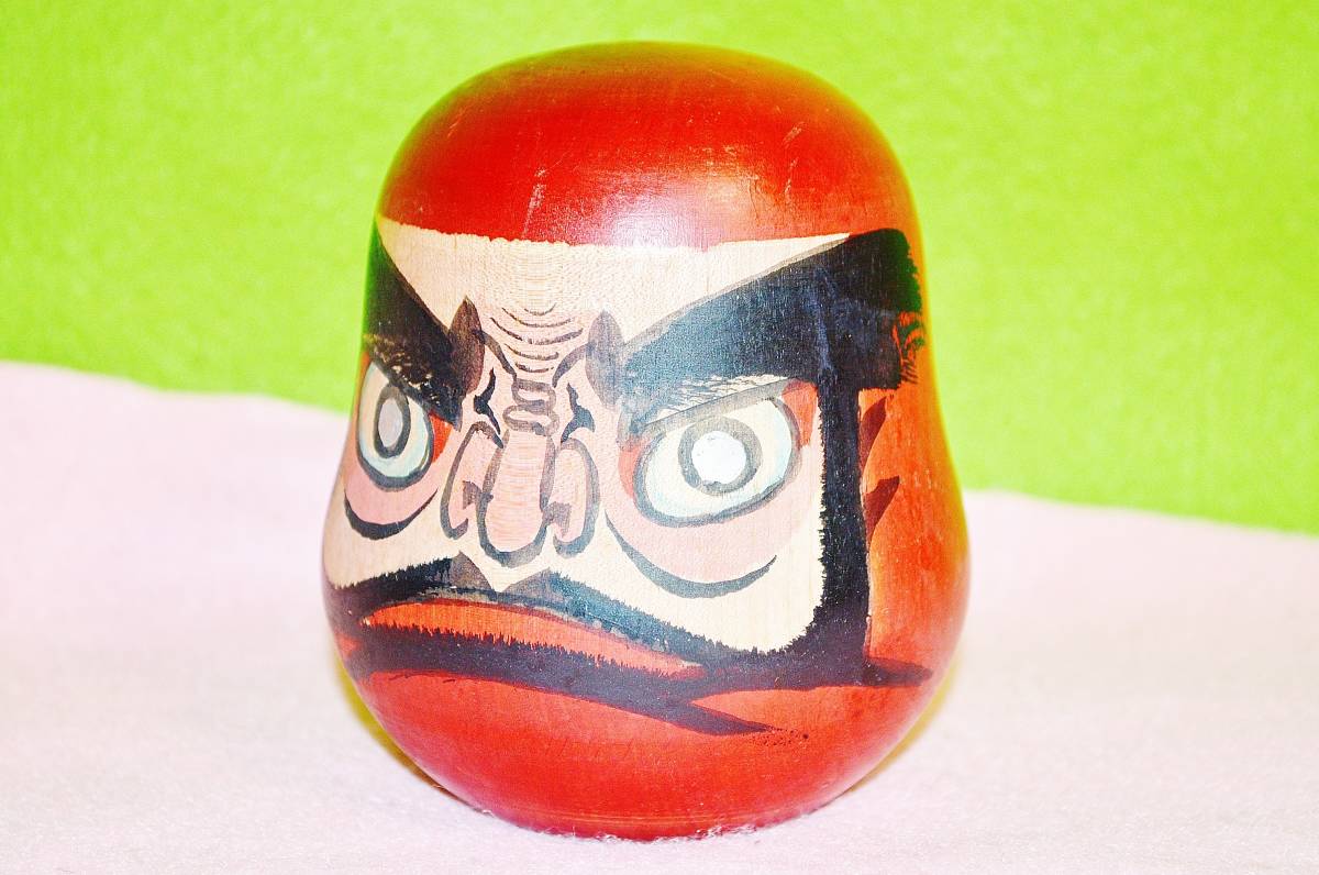 7 盛 秀太郎 達磨 10cm ダルマ 盛秀太郎 伝統こけし （395）伝統