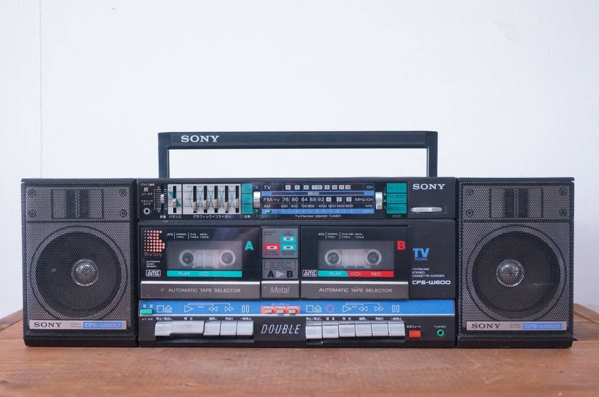 SONY ソニー CFS-W600 ダブルラジカセ ラジオ FM⁄AM ステレオカセット