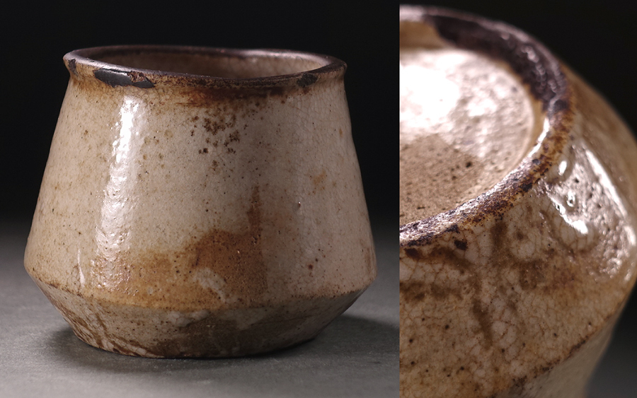 北大路魯山人作 星岡窯 織部焼 於里辺 小皿 五客 共箱 D R8587