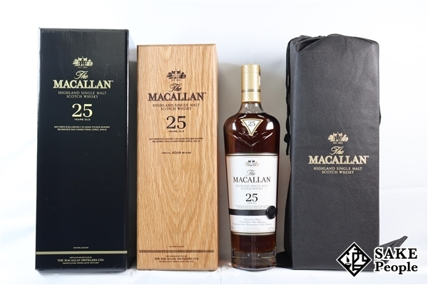 マッカラン25 空箱 空瓶 ウイスキー 700ml MACALLAN マッカラン 25年