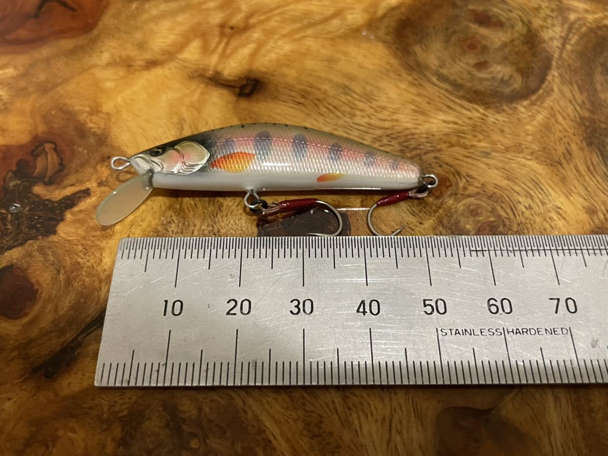 T.C.G Handmade Lures 50s No.29 ハンドメイドミノー アワビ貼り