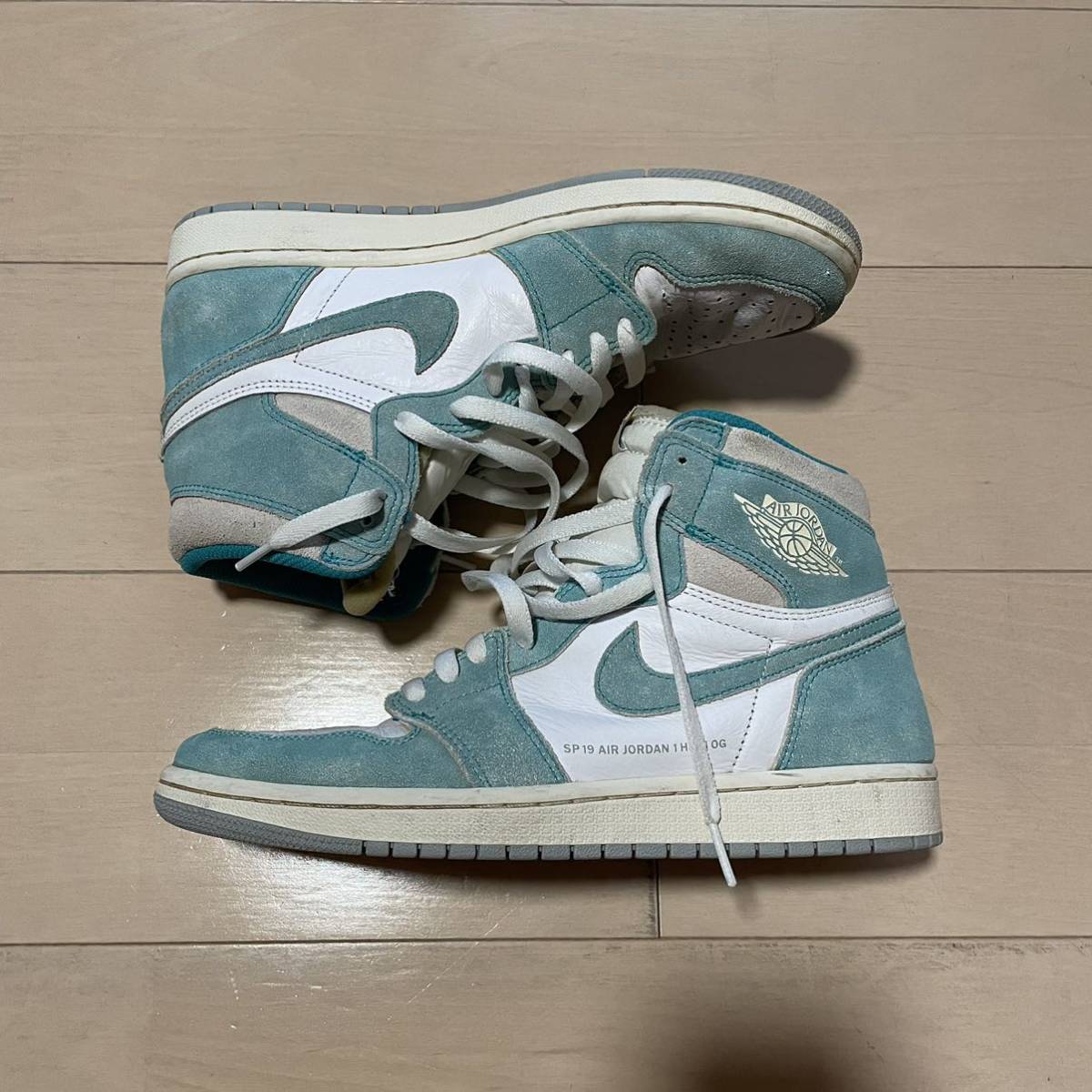 NIKE AIR JORDAN 1 RETRO HIGH OG TURBO GREEN 水色 27cm