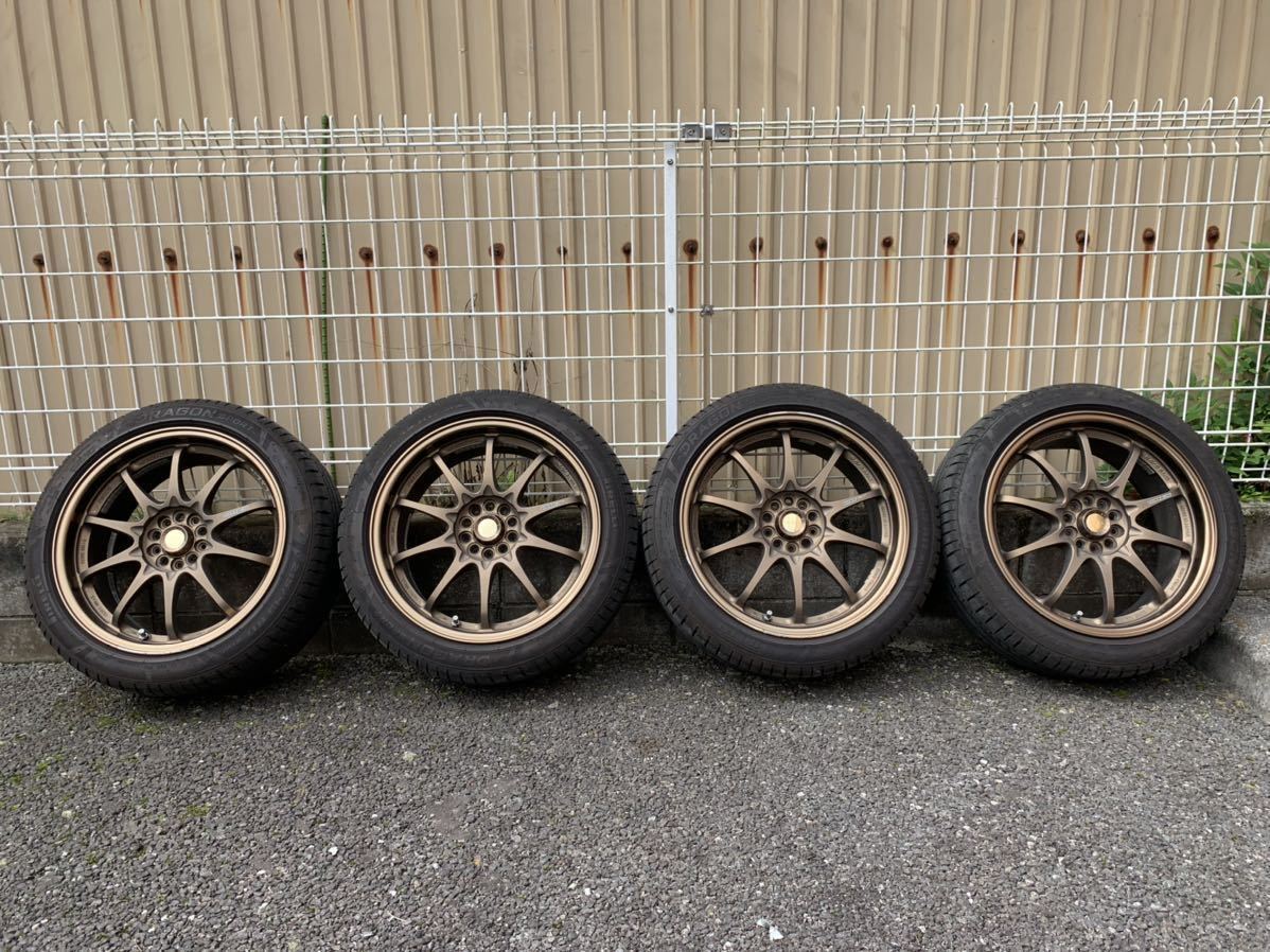 RAYS VOLK RACING CE28 17インチ 7.5J+50 5穴 PCD100 215/45/17 