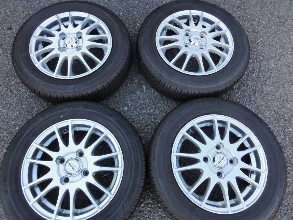 ブリヂストン 155/65R13 13×4.00B ET42 PCD100 4穴 ZACK jp104 4本セット