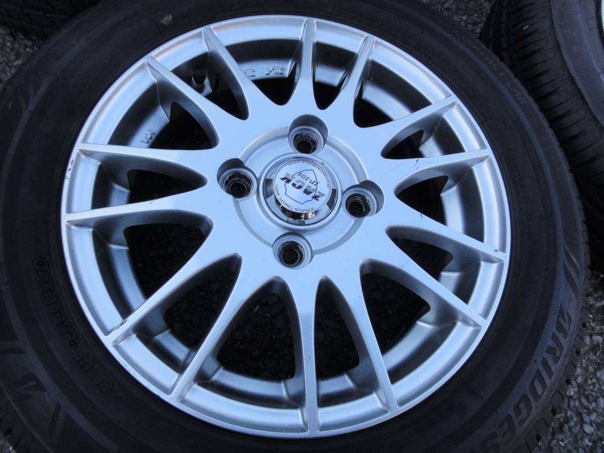 ブリヂストン 155/65R13 13×4.00B ET42 PCD100 4穴 ZACK jp104 4本セット