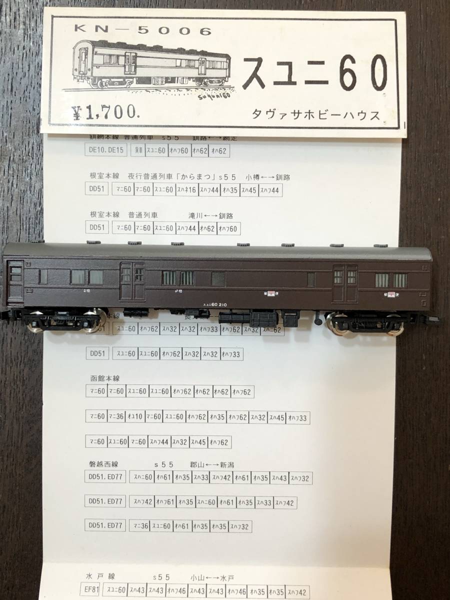 R*o様 FUJI スユニ60 郵便・貨物合造車 HOゲージ R*o