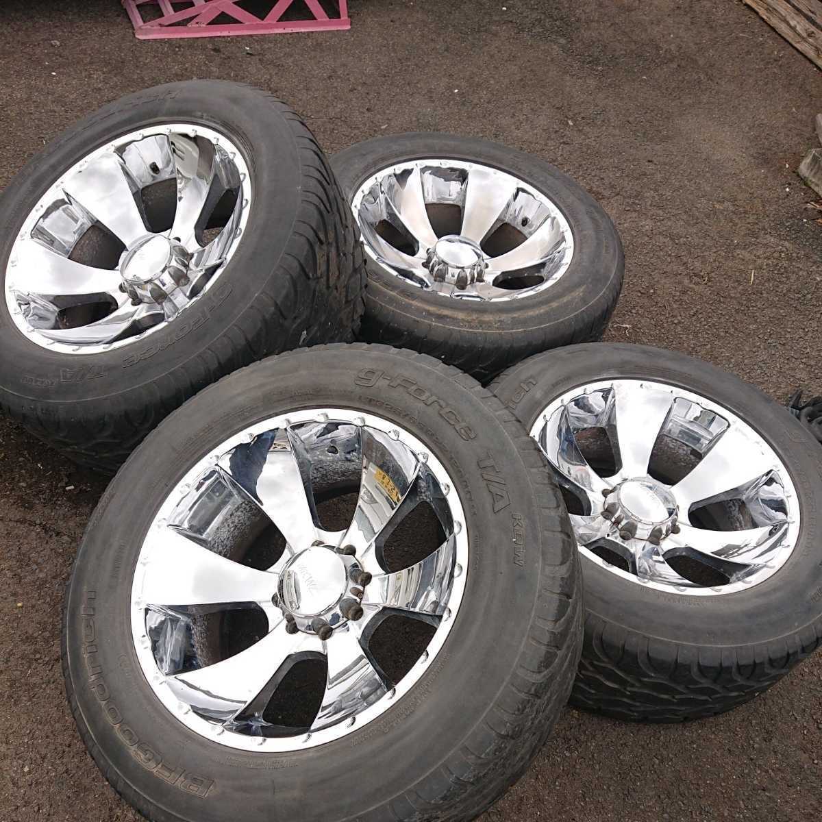 希少サイズ ハマー H2 MKW 325/55R22 22インチ 11J -24 8穴 BFGoodrich 