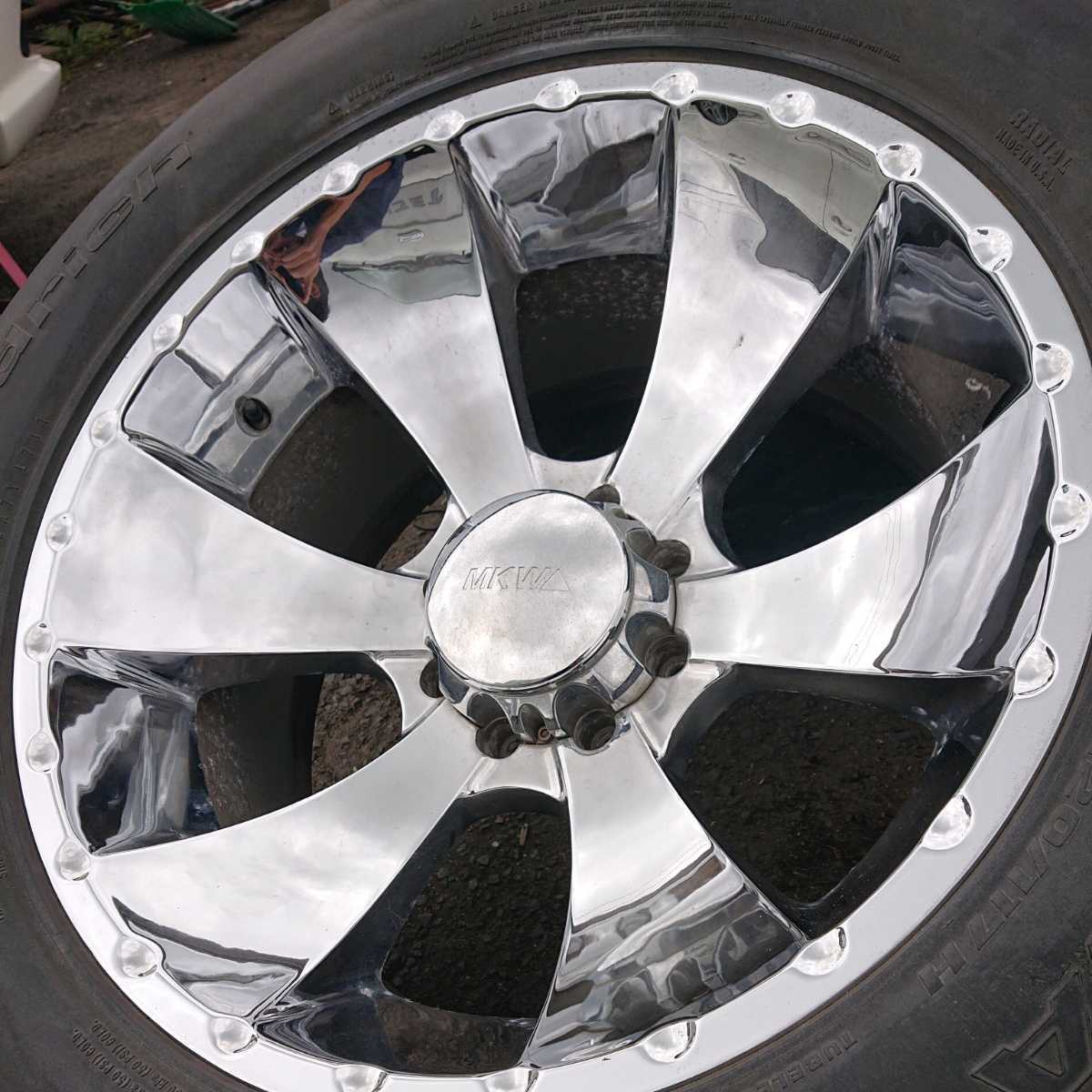 希少サイズ ハマー H2 MKW 325/55R22 22インチ 11J -24 8穴 BFGoodrich 