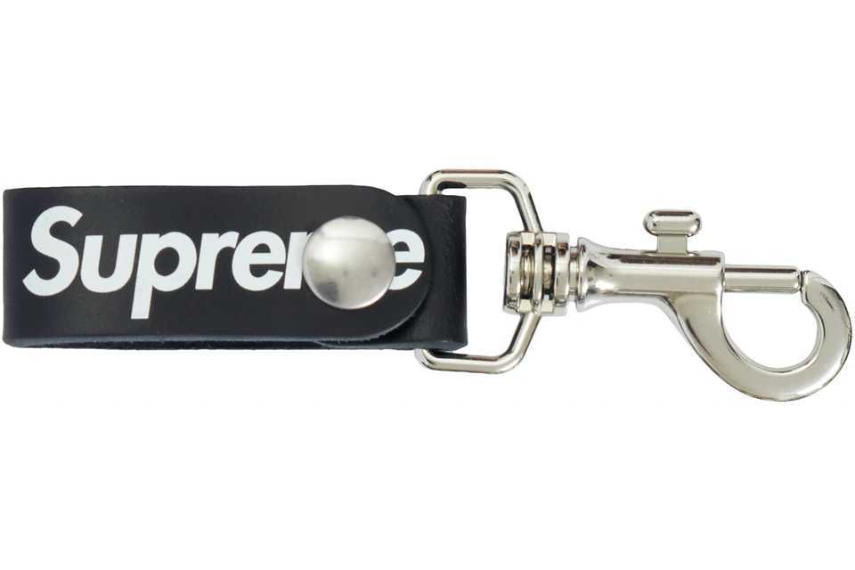 黒 即決 国内正規新品 Supreme 21SS Leather Key Loop Black